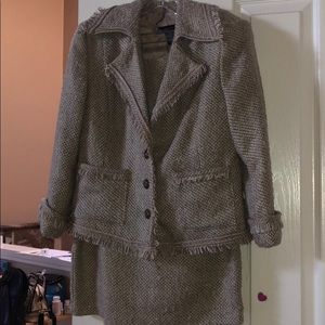 Nude tweed 2 piece set